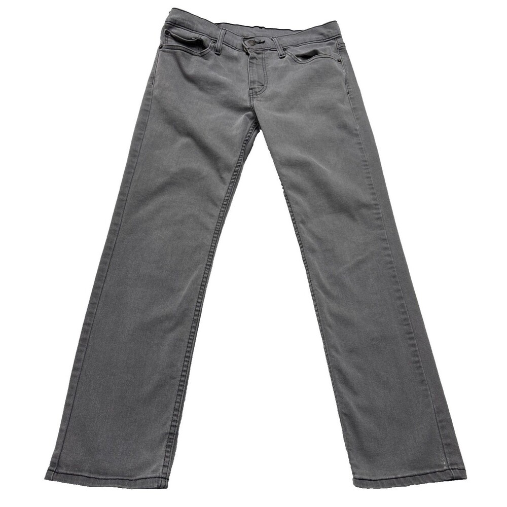 Levis 511 Jeans Mens Measured 32x30 Gray Slim Stretch Classic Five Pocket Style